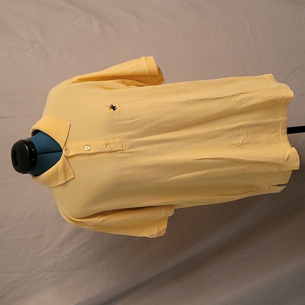 Buy 1 Get 2nd 50% Off: Beverly Hills Polo Club - Yellow Polo Men's Size XL